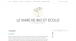 Desktop Screenshot of marche-bio-ecolo.com