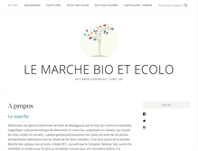 Tablet Screenshot of marche-bio-ecolo.com
